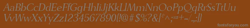 Más sobre la fuente DerringerlhItalic fuente DerringerlhItalic – Fuentes Grises Sobre Fondo Marrón