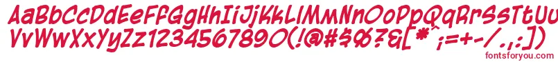 BlambotCasualBolditalic Font – Red Fonts