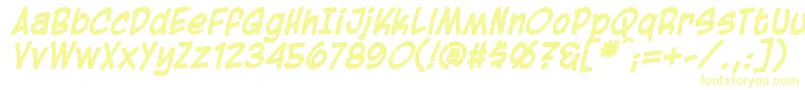 BlambotCasualBolditalic Font – Yellow Fonts