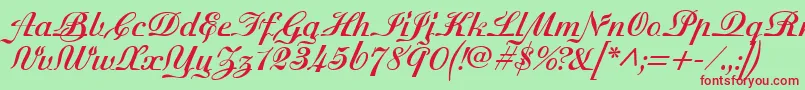 MadisonianBold Font – Red Fonts on Green Background