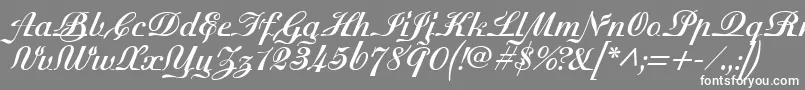 フォントMadisonianBold – 灰色の背景に白い文字