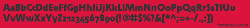 SolperamediumosfBold Font – Black Fonts on Red Background