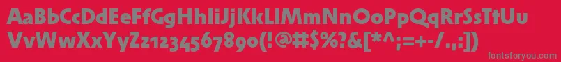 SolperamediumosfBold Font – Gray Fonts on Red Background