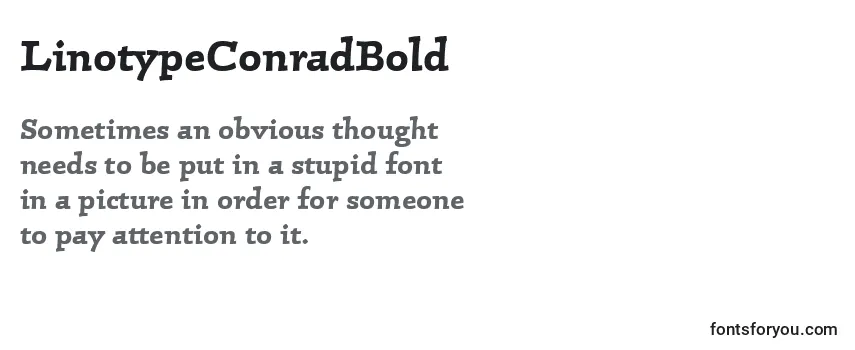 LinotypeConradBold Font