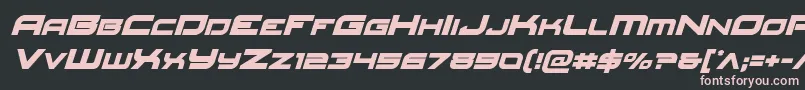 Redrocketital Font – Pink Fonts on Black Background