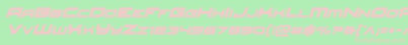 Redrocketital Font – Pink Fonts on Green Background