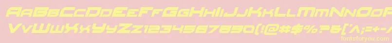 fuente Redrocketital – Fuentes Amarillas Sobre Fondo Rosa