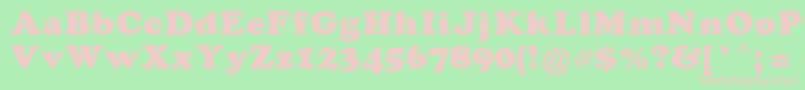 CoopaBlacka Font – Pink Fonts on Green Background