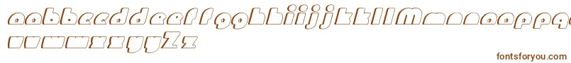 Шрифт MightyGizmo – коричневые шрифты на белом фоне