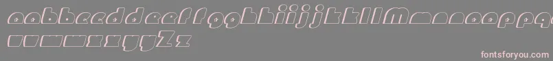 MightyGizmo-Schriftart – Rosa Schriften auf grauem Hintergrund