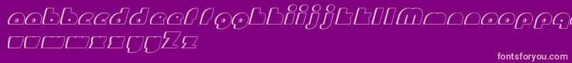 MightyGizmo Font – Pink Fonts on Purple Background