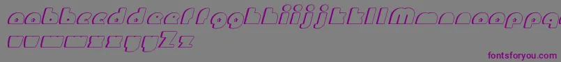 MightyGizmo-Schriftart – Violette Schriften auf grauem Hintergrund
