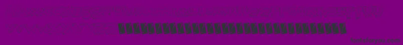 Gunkyick Font – Black Fonts on Purple Background