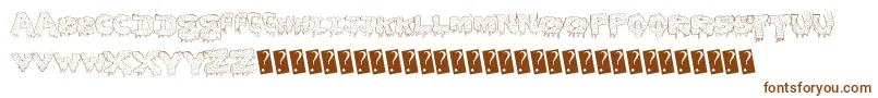 Gunkyick Font – Brown Fonts on White Background