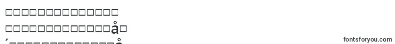 フォントNuorderDemibold – 中国の文字（簡体字）
