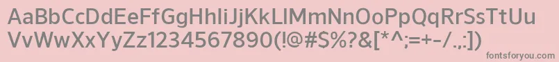 NuorderDemibold Font – Gray Fonts on Pink Background