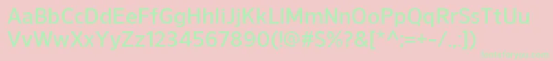 NuorderDemibold Font – Green Fonts on Pink Background