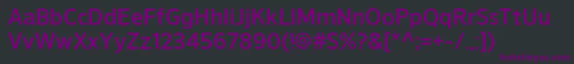 NuorderDemibold Font – Purple Fonts on Black Background