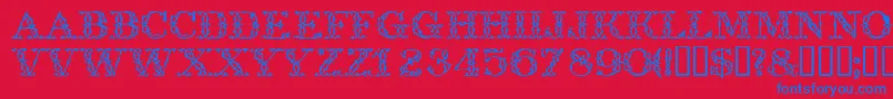 Lisätietoja Trellisdisplaycapsssk-fontista Trellisdisplaycapsssk-fontti – siniset fontit punaisella taustalla