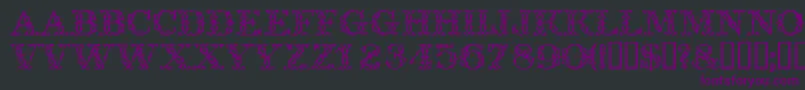 Trellisdisplaycapsssk Font – Purple Fonts on Black Background