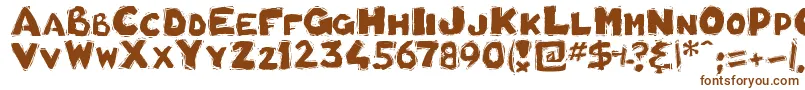 BohB Font – Brown Fonts on White Background