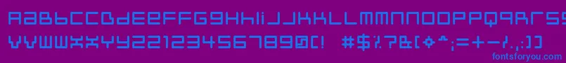 Neustyle Font – Blue Fonts on Purple Background