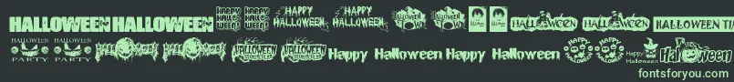 Więcej informacji o czcionce HalloweenLogo Czcionka HalloweenLogo – zielone czcionki na czarnym tle