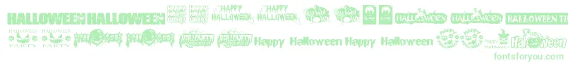 フォントHalloweenLogo – 緑のフォント