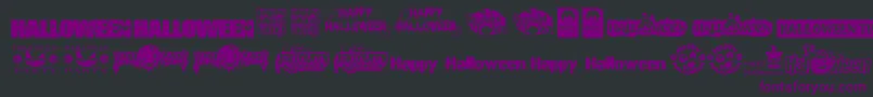 HalloweenLogo Font – Purple Fonts on Black Background