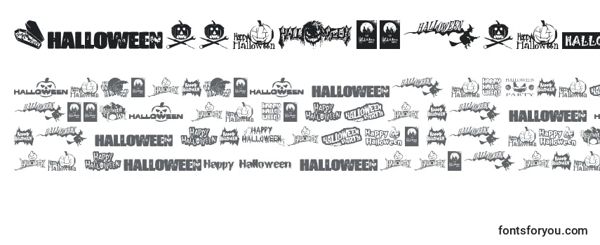 Überblick über die Schriftart HalloweenLogo