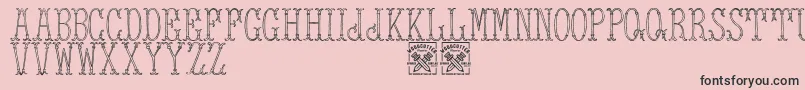 TowerOfLondon Font – Black Fonts on Pink Background