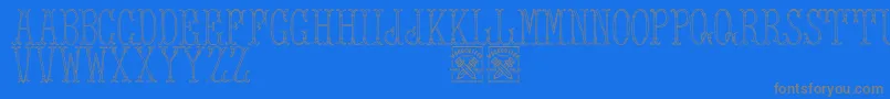 Police TowerOfLondon – polices grises sur fond bleu