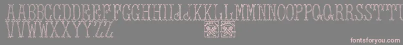 TowerOfLondon Font – Pink Fonts on Gray Background