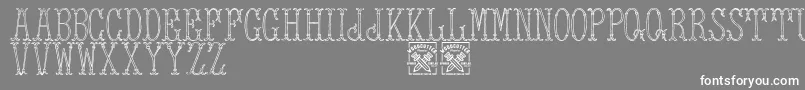 TowerOfLondon Font – White Fonts on Gray Background