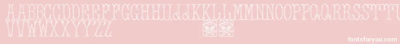 TowerOfLondon Font – White Fonts on Pink Background