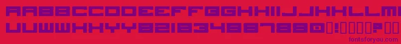 Skome Font – Purple Fonts on Red Background