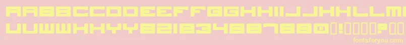 Skome Font – Yellow Fonts on Pink Background