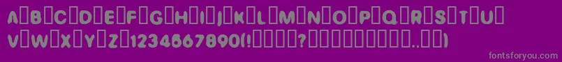 Weitere Informationen zur Ginger-Schriftart Ginger-Schriftart – Graue Schriften auf violettem Hintergrund