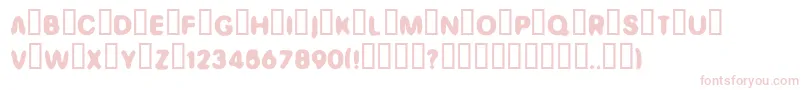 Ginger Font – Pink Fonts on White Background