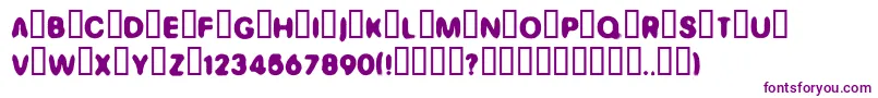 Ginger-fontti – violetit fontit