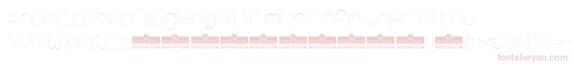 AristaProAlternateHairlineTrial Font – Pink Fonts on White Background