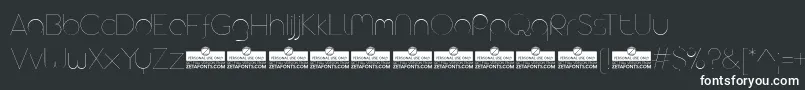 AristaProAlternateHairlineTrial Font – White Fonts on Black Background