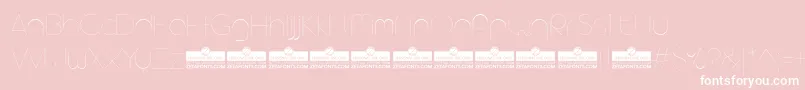 AristaProAlternateHairlineTrial Font – White Fonts on Pink Background
