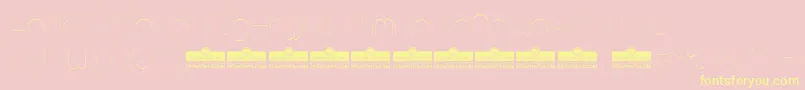 AristaProAlternateHairlineTrial Font – Yellow Fonts on Pink Background
