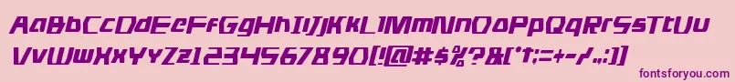 Dsmancondital Font – Purple Fonts on Pink Background