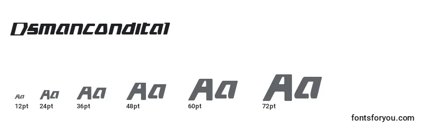 Dsmancondital Font Sizes