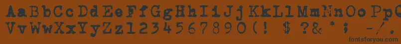 Carbon Font – Black Fonts on Brown Background