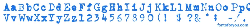 Carbon-Schriftart – Blaue Schriften