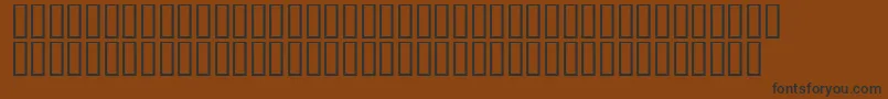 Шрифт LinotypeAfrikaOne – чёрные шрифты на коричневом фоне