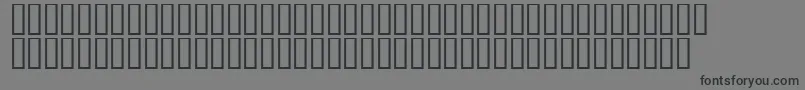 フォントLinotypeAfrikaOne – 黒い文字の灰色の背景